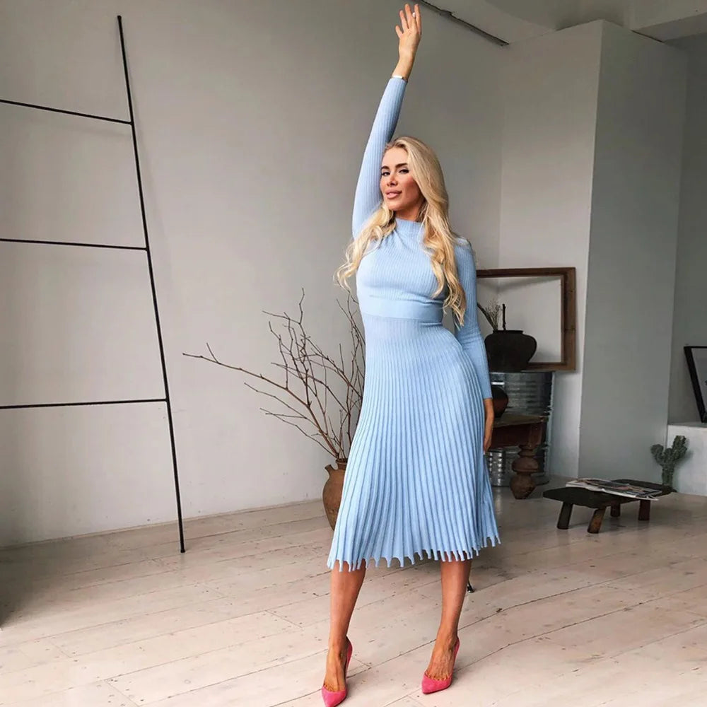 The Marcelle Luxe Pleated Maxi