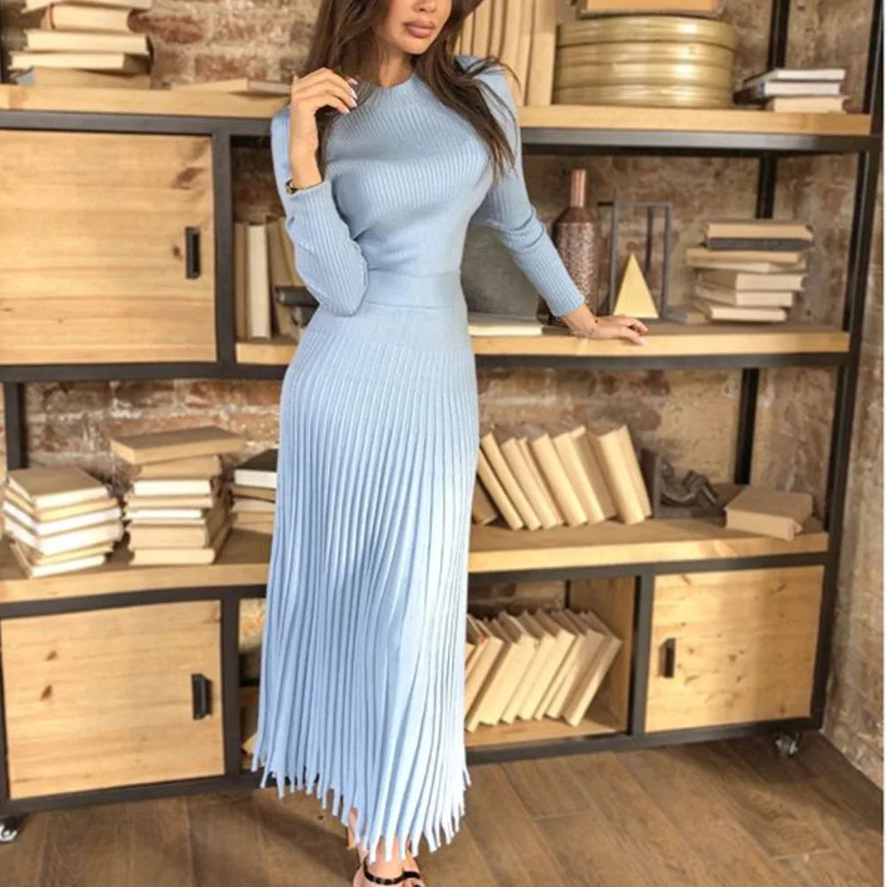 The Marcelle Luxe Pleated Maxi