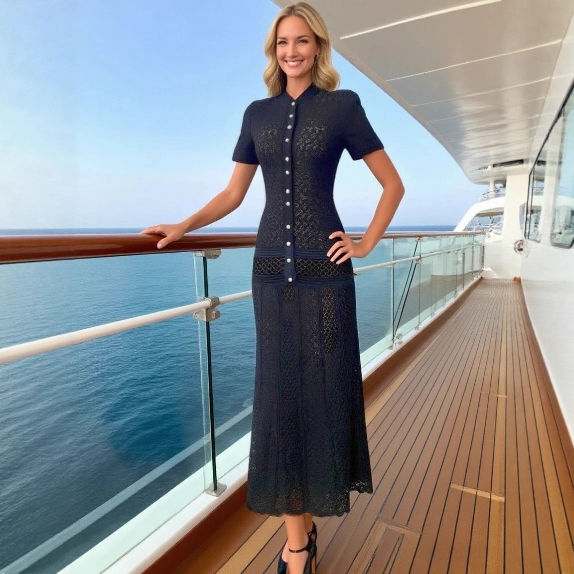 The Évra Dress – Refined Spring Knit Dress