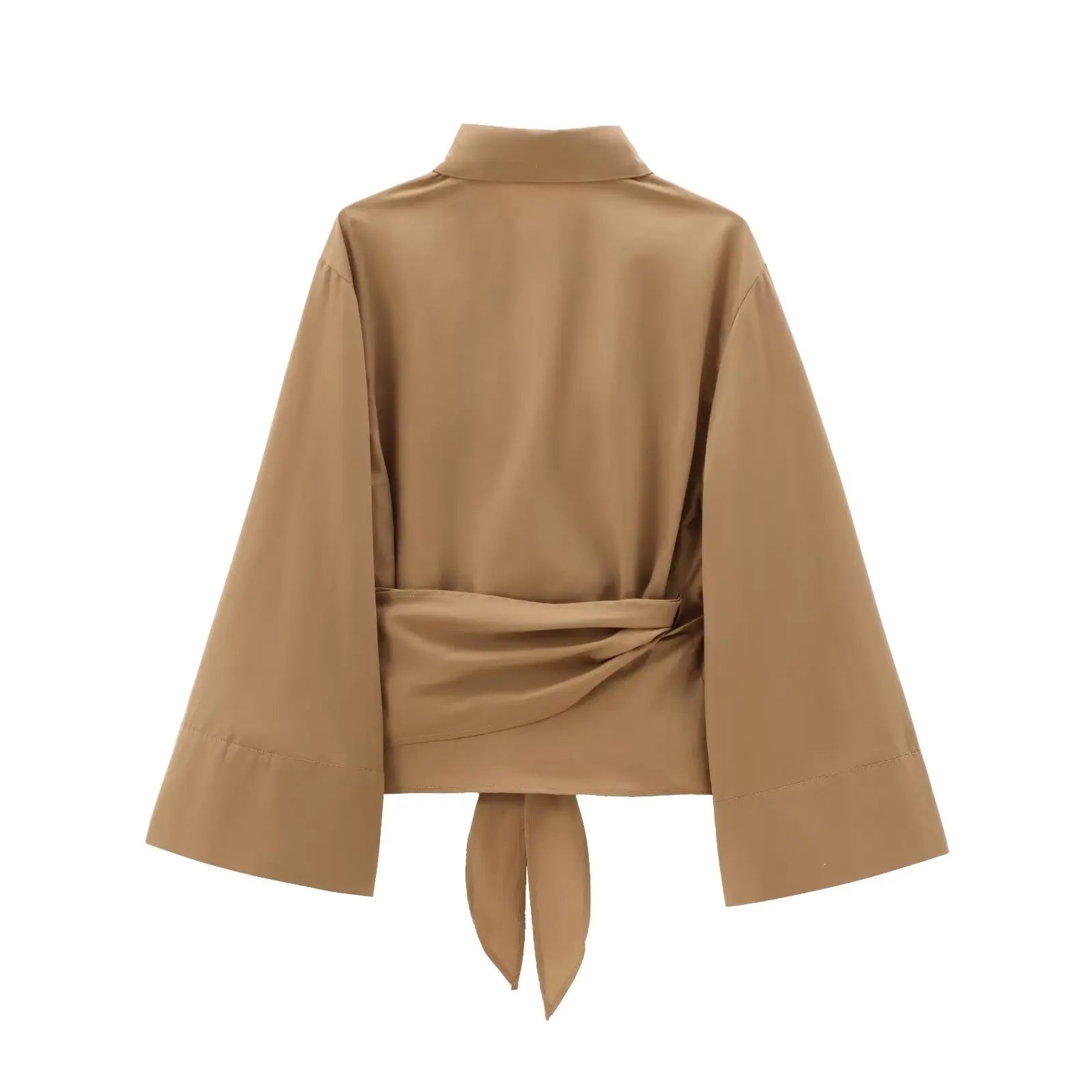 Liora Draped Wrap Blouse