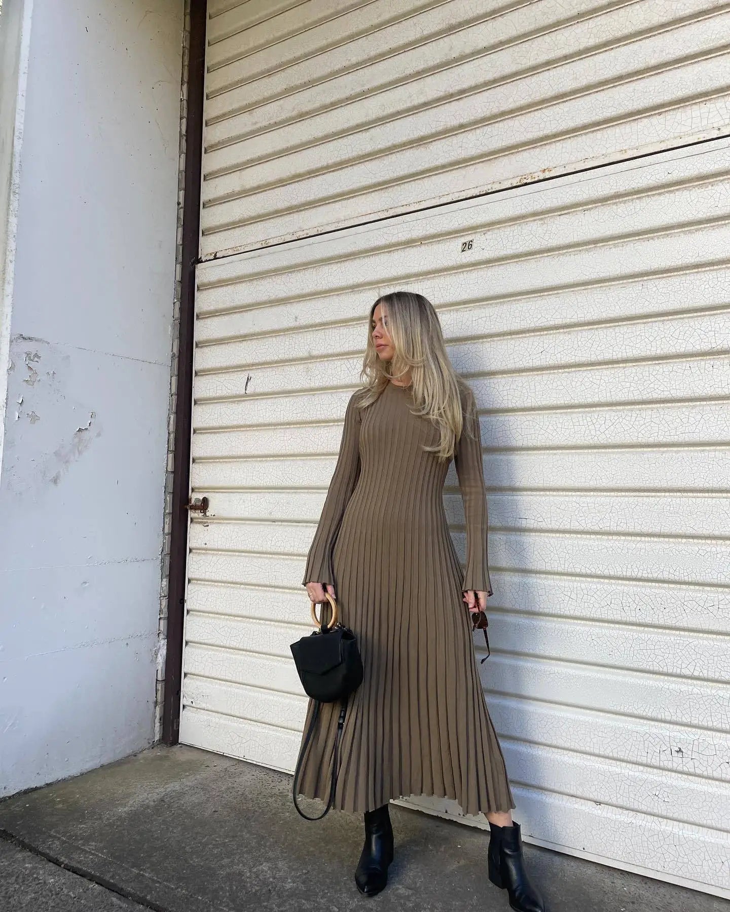 Isolde Elegant Loose Knit Dress