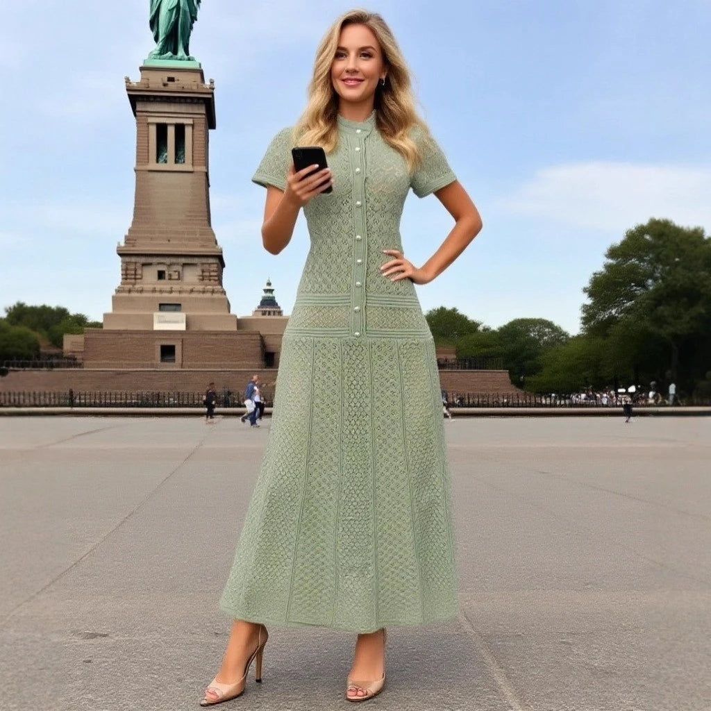 The Évra Dress – Refined Spring Knit Dress