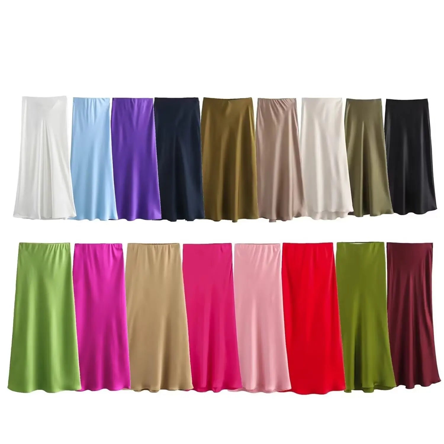 The Marcelline European Satin Midi
