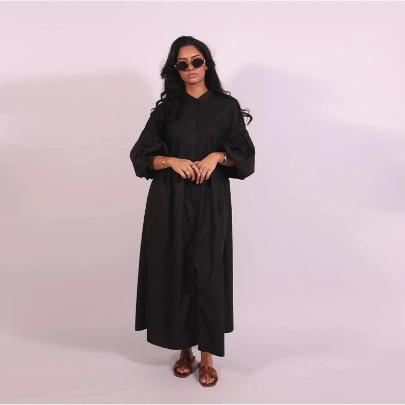 Mireille Casual Chic Lantern Sleeve Dress