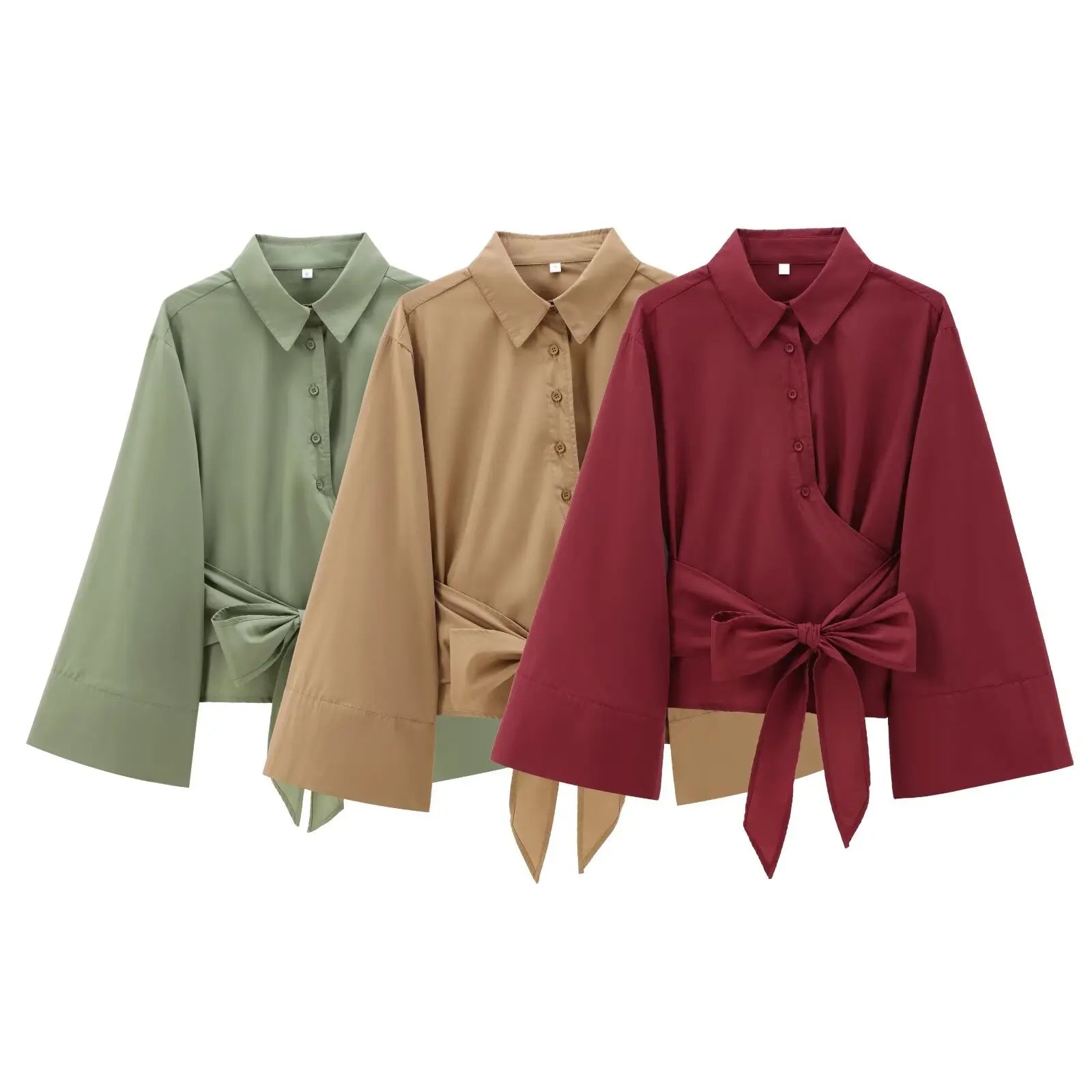 Liora Draped Wrap Blouse