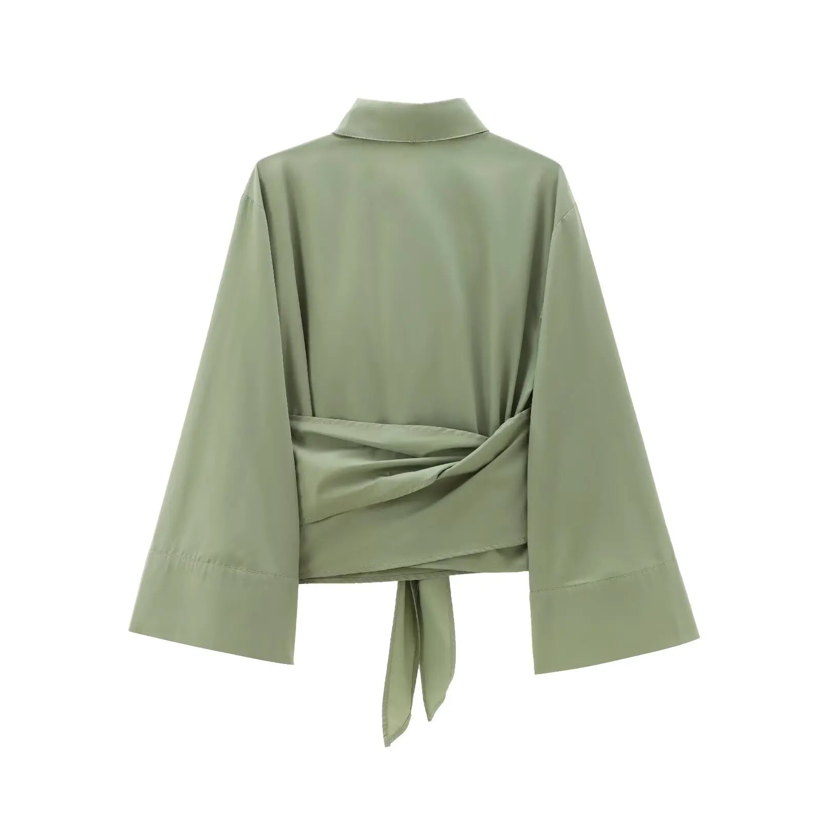 Liora Draped Wrap Blouse