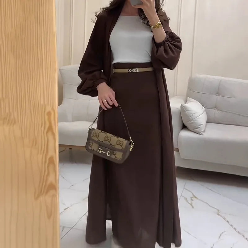 The Liora Regal Robe & Skirt Set