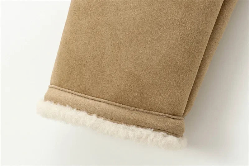 The Adriane Coat – Round Neck Wool Blend Jacket