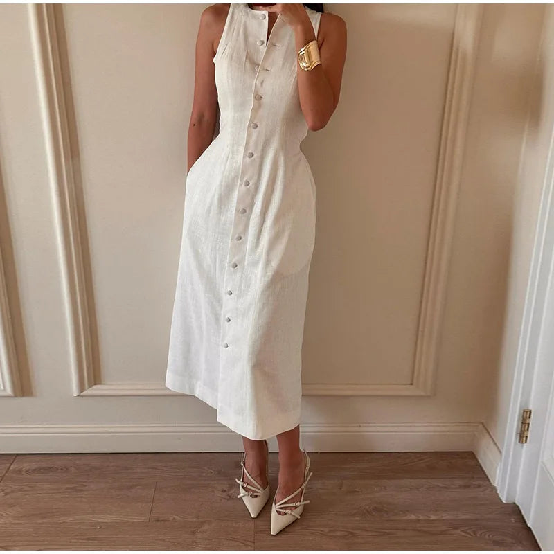 Marivelle Lace-Up Resort Dress
