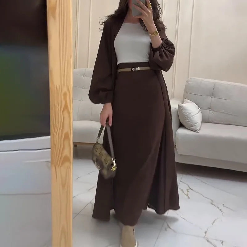 The Liora Regal Robe & Skirt Set