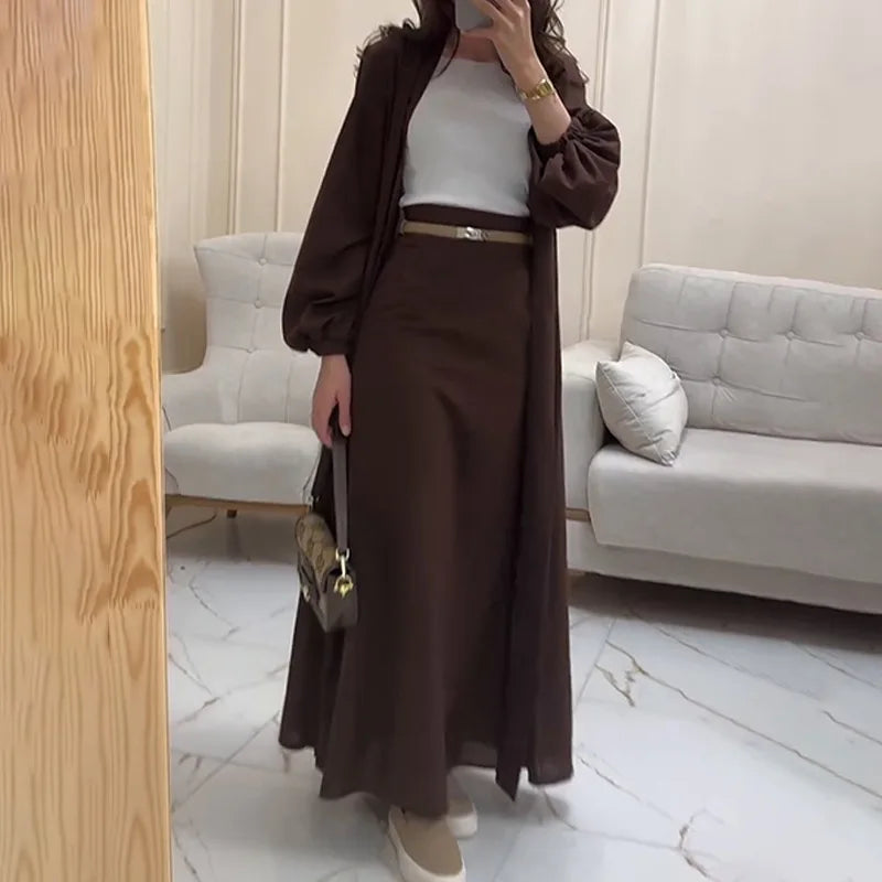 The Liora Regal Robe & Skirt Set