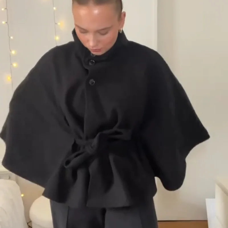 Sabine 1975 Classic Wool Blend Cape