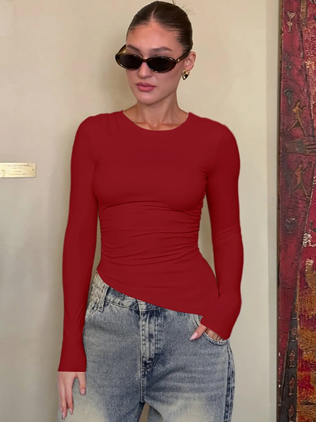 The Isolde Asymmetric Slim Top