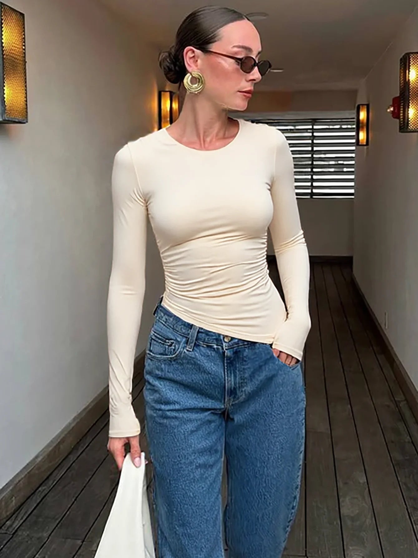 The Isolde Asymmetric Slim Top