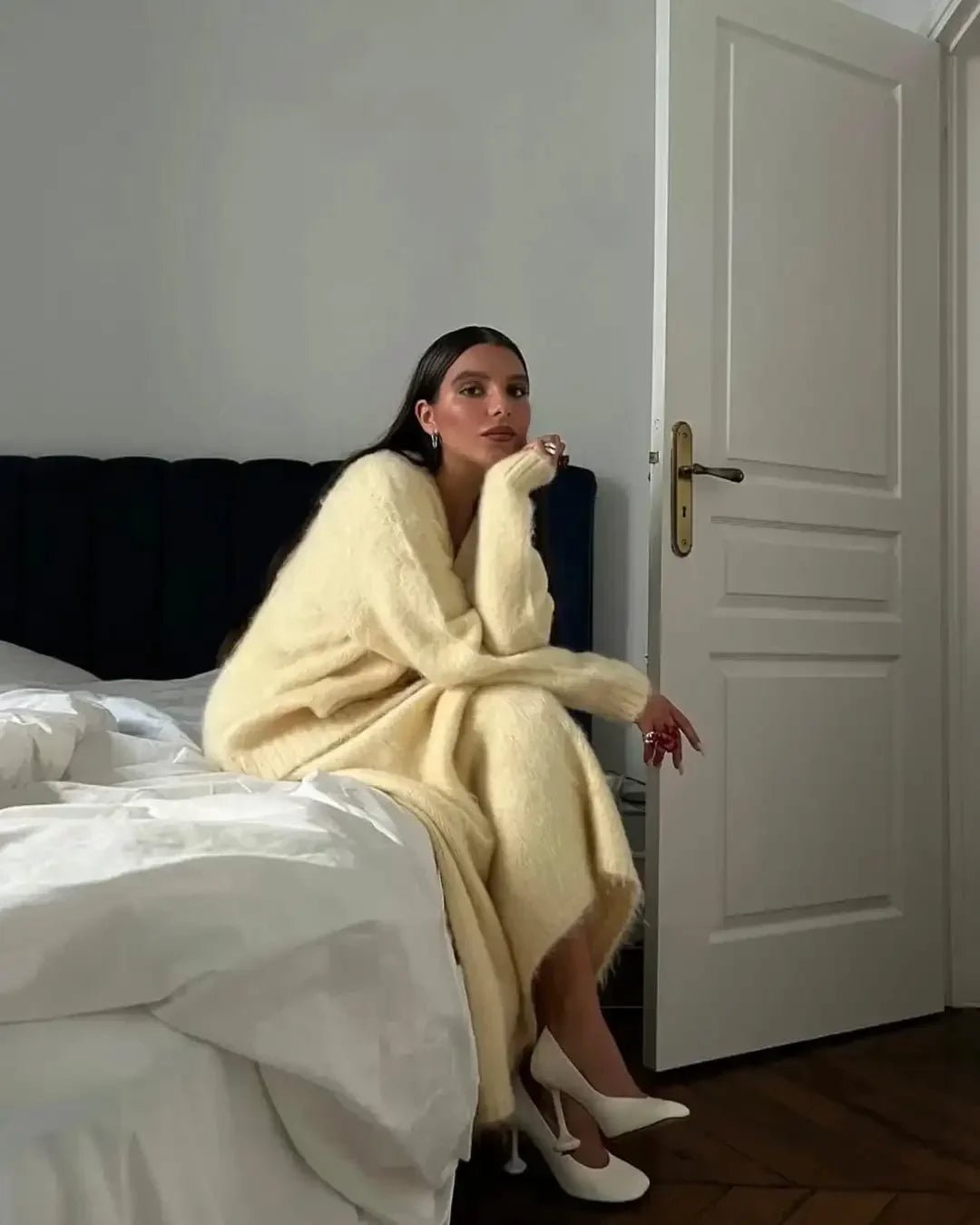 The Adrastine Set – Single-Breasted Knit Co-ord