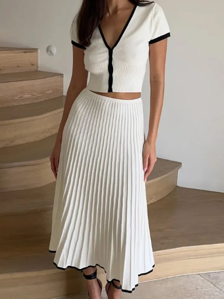 Vivienne Pleated Two-Piece Set