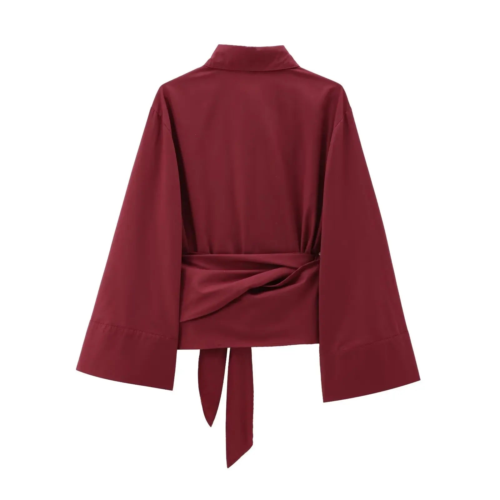 Liora Draped Wrap Blouse