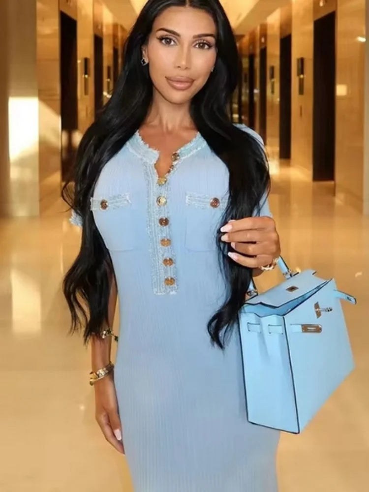 Margaux Button-Front Dress