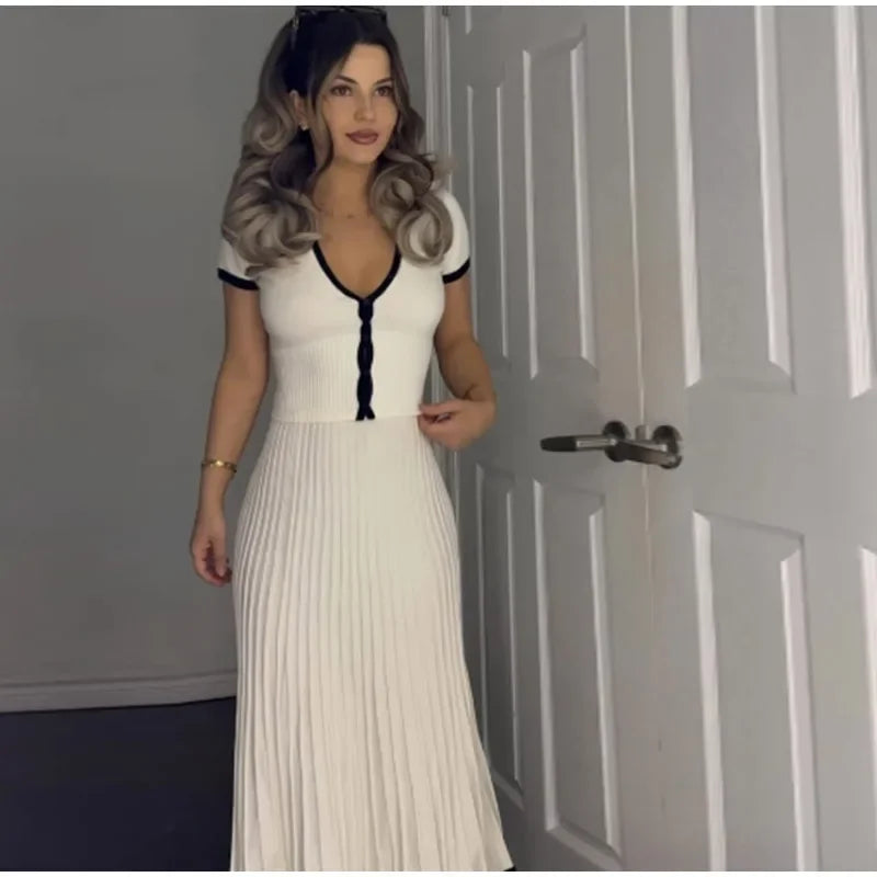 Vivienne Pleated Two-Piece Set