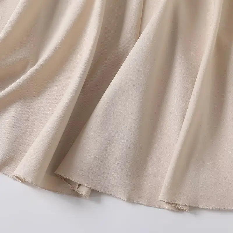 The Arabella Contrast Side-Zip Skirt