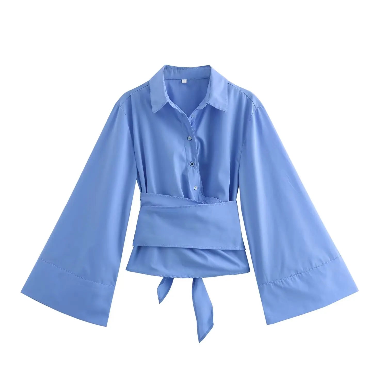 Liora Draped Wrap Blouse