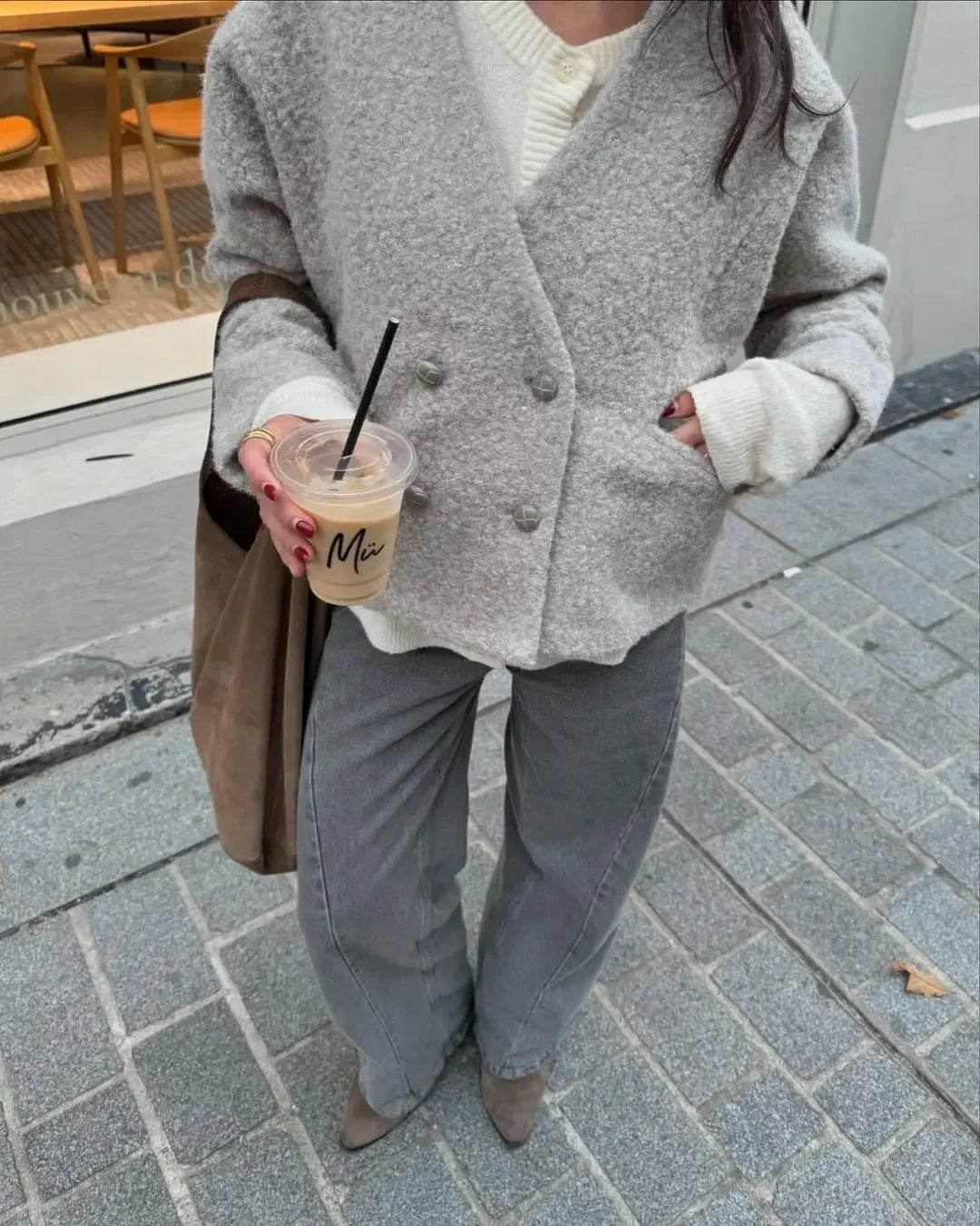 The Bianca Jacket- Double Breasted Wool Coat