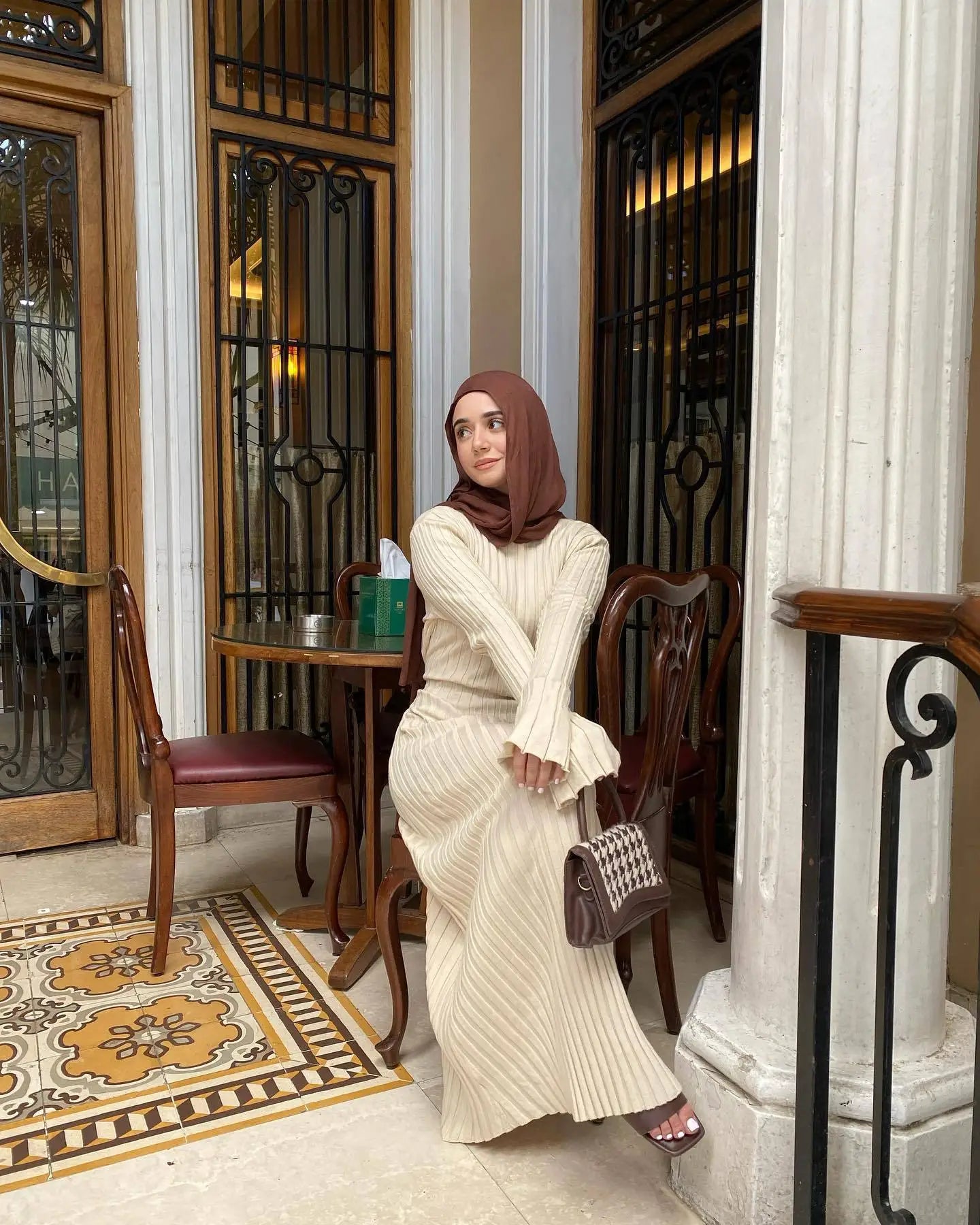 Isolde Elegant Loose Knit Dress