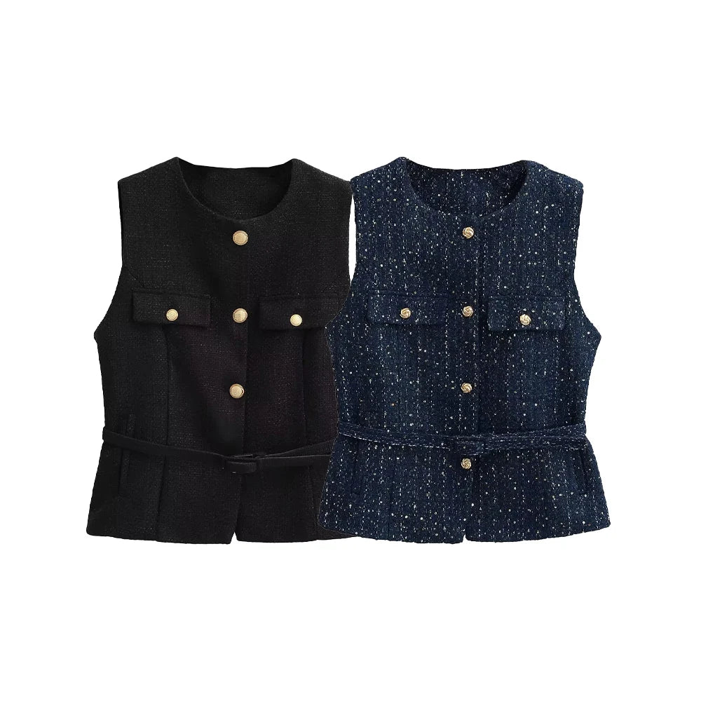 The Elara Minimalist Buckle Tank