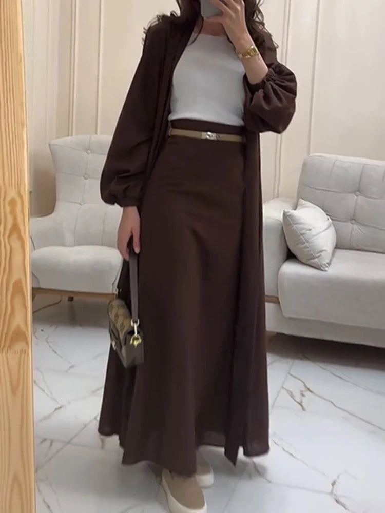The Liora Regal Robe & Skirt Set
