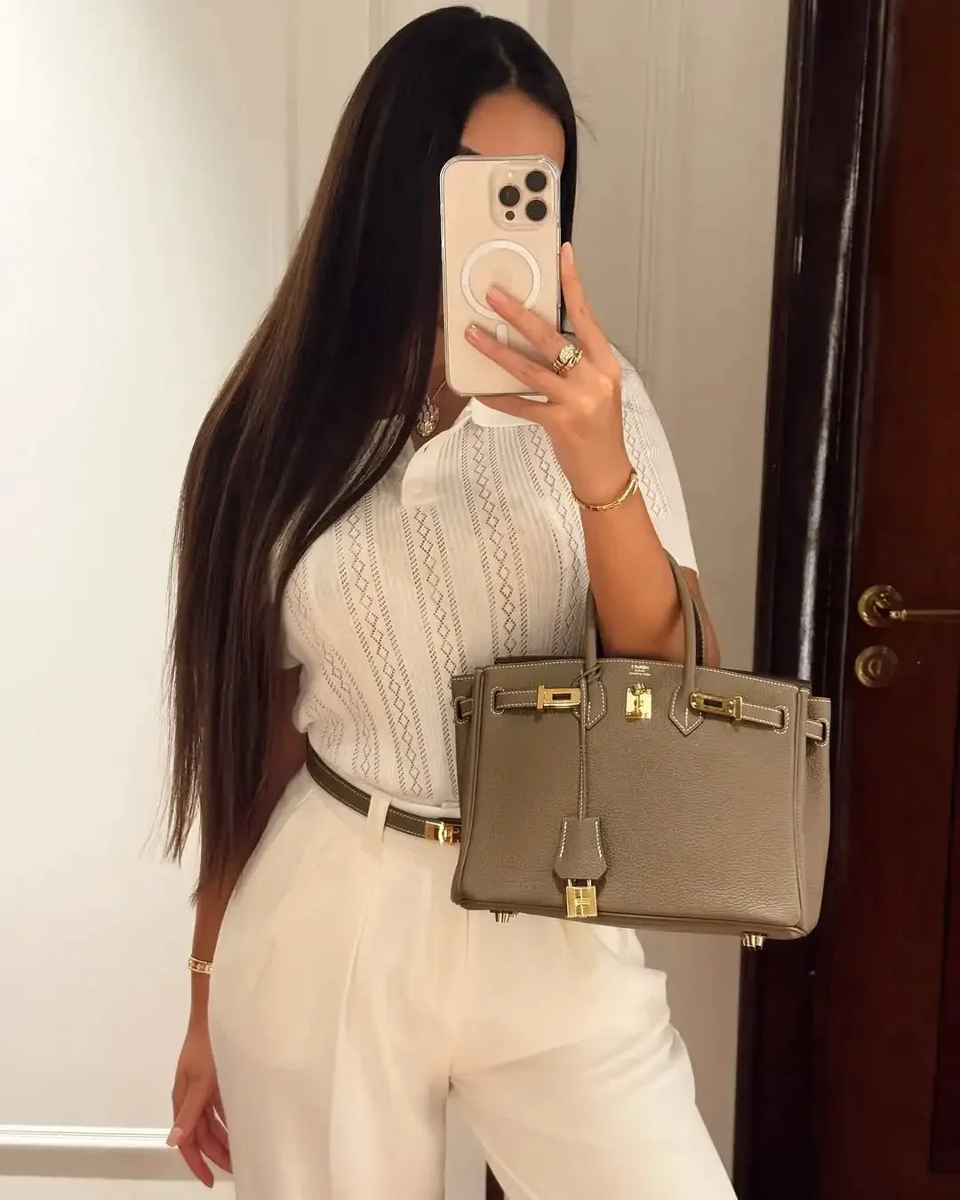 The Maelis Knit Top – Hollowed Knit Polo
