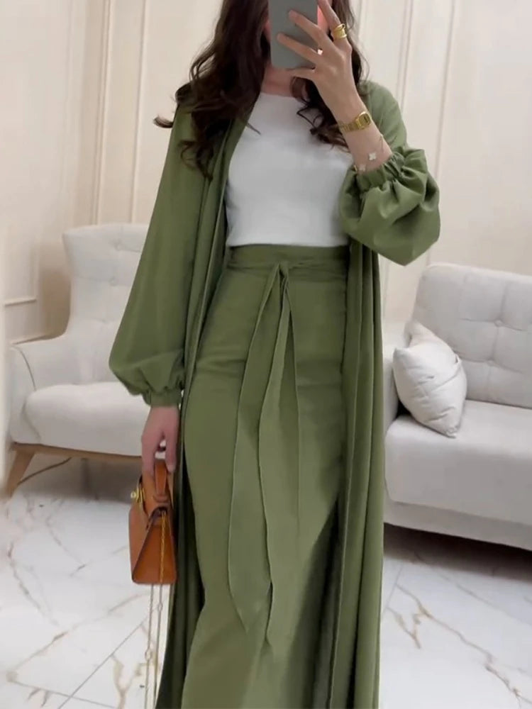 The Liora Regal Robe & Skirt Set