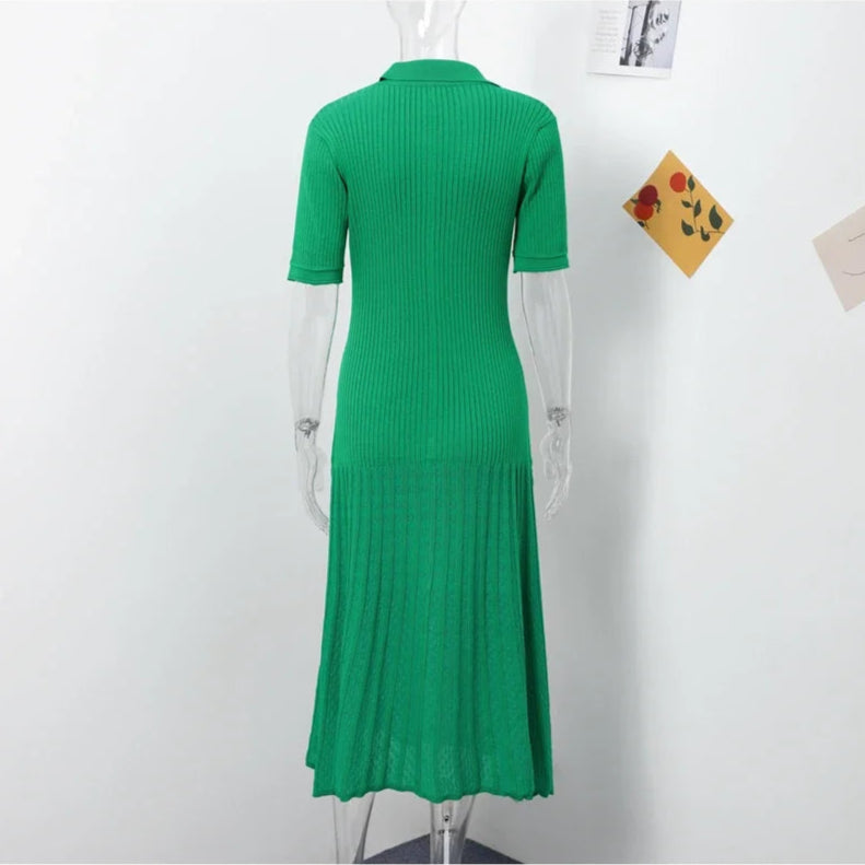Isolde Chic Patchwork Knit Maxi