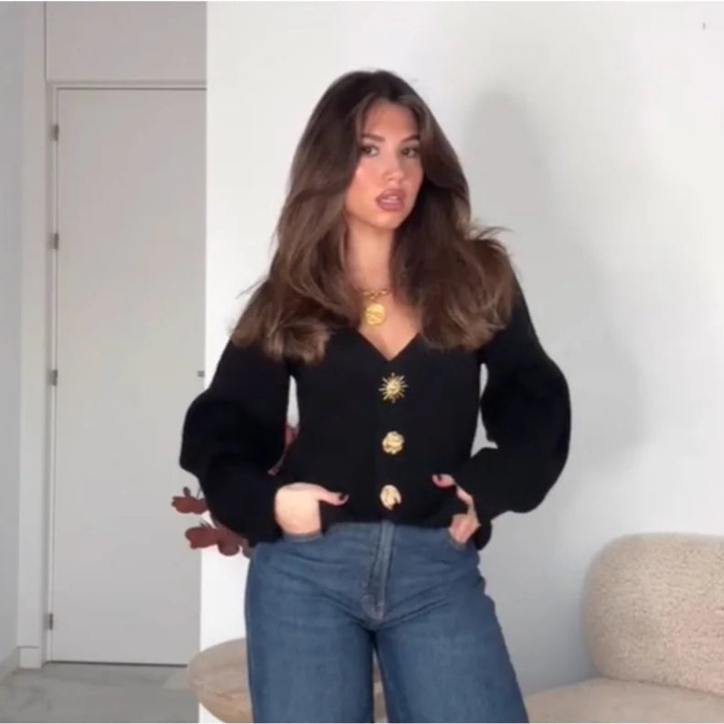 Elara V-Neck Cardigan