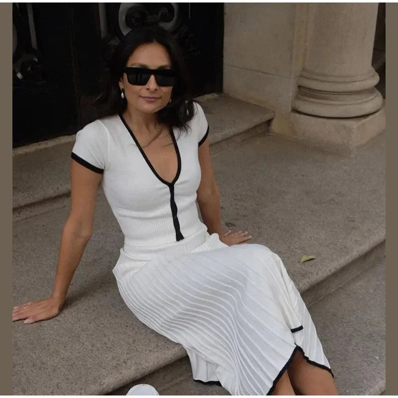 Vivienne Pleated Two-Piece Set