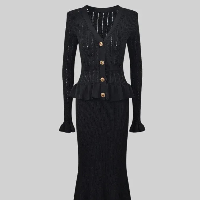Evelyne Cardigan & Skirt Duo