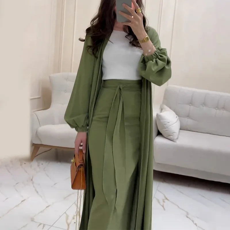The Liora Regal Robe & Skirt Set
