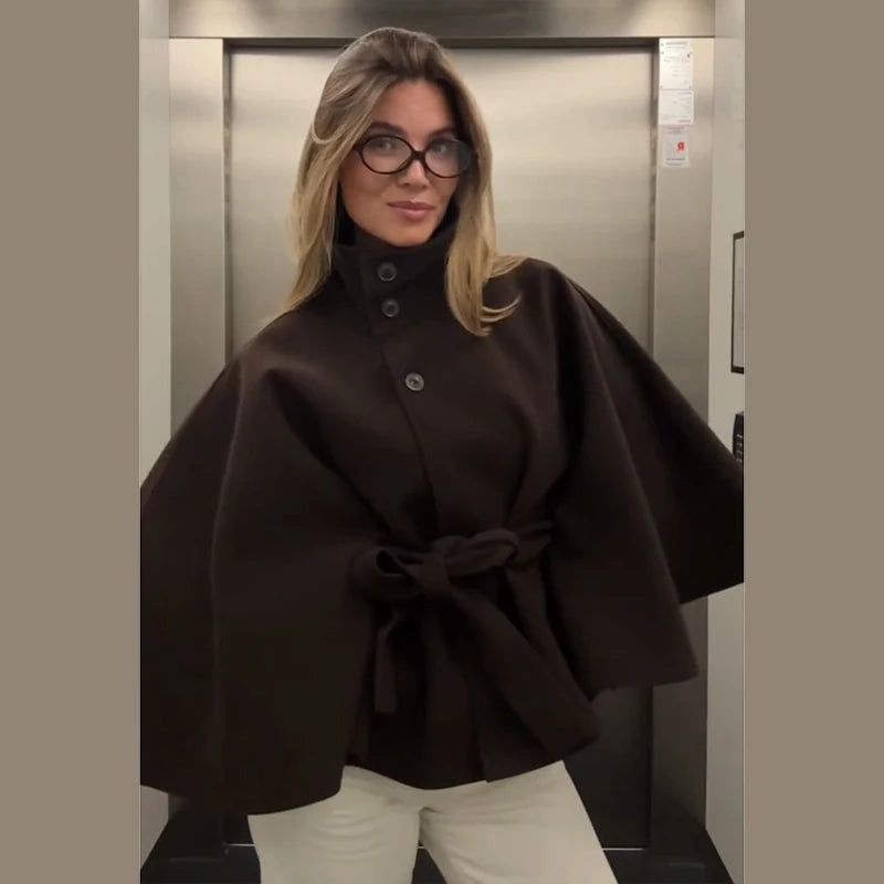 Sabine 1975 Classic Wool Blend Cape