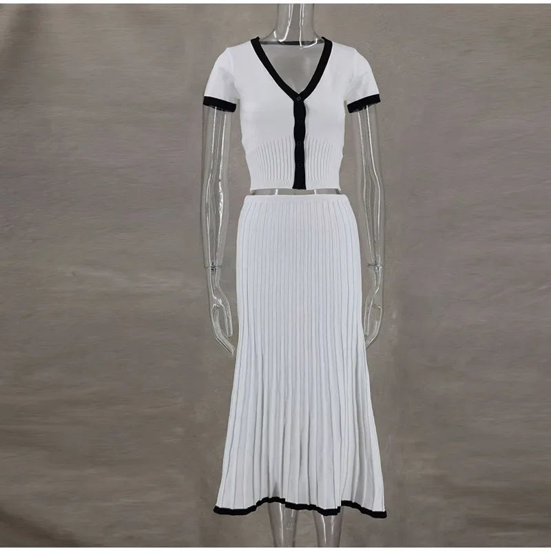 Vivienne Pleated Two-Piece Set