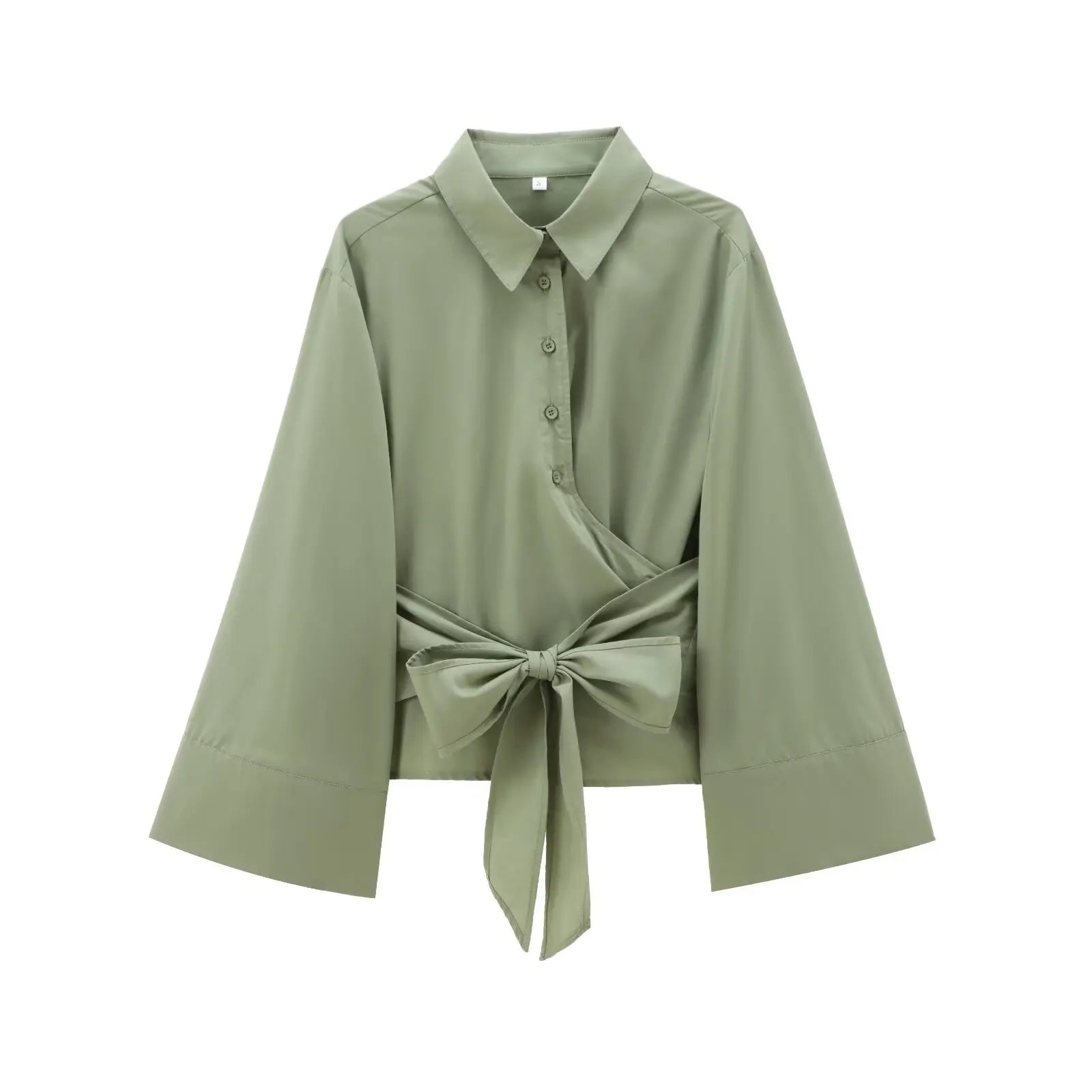 Liora Draped Wrap Blouse
