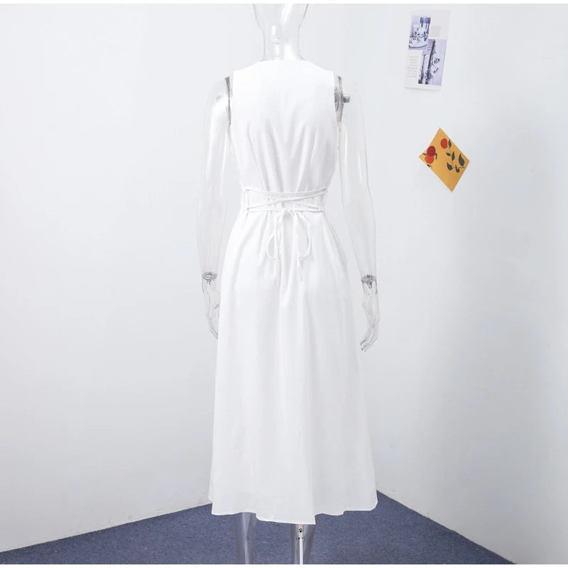 Marivelle Lace-Up Resort Dress