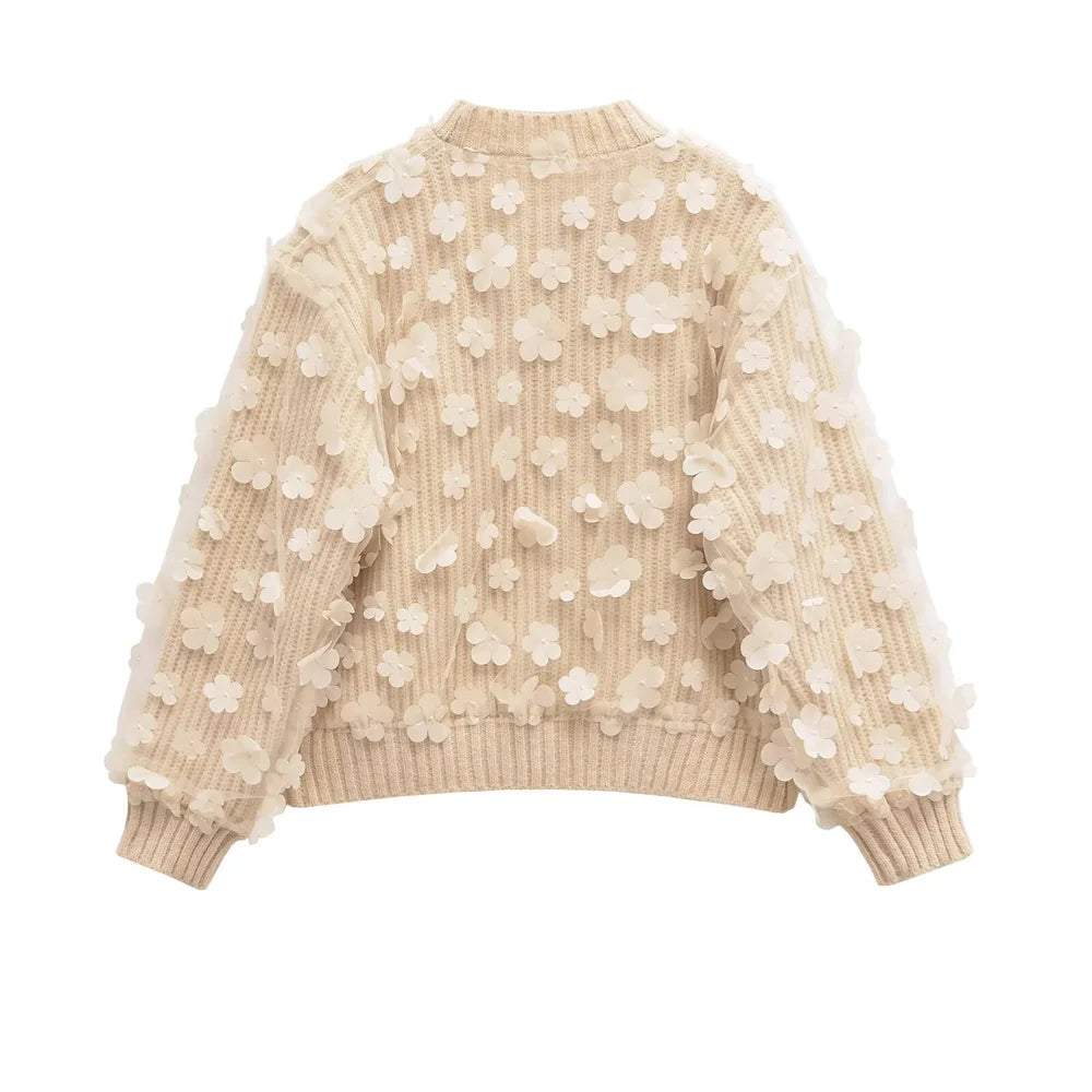 Floriane Petal Panel Sweater