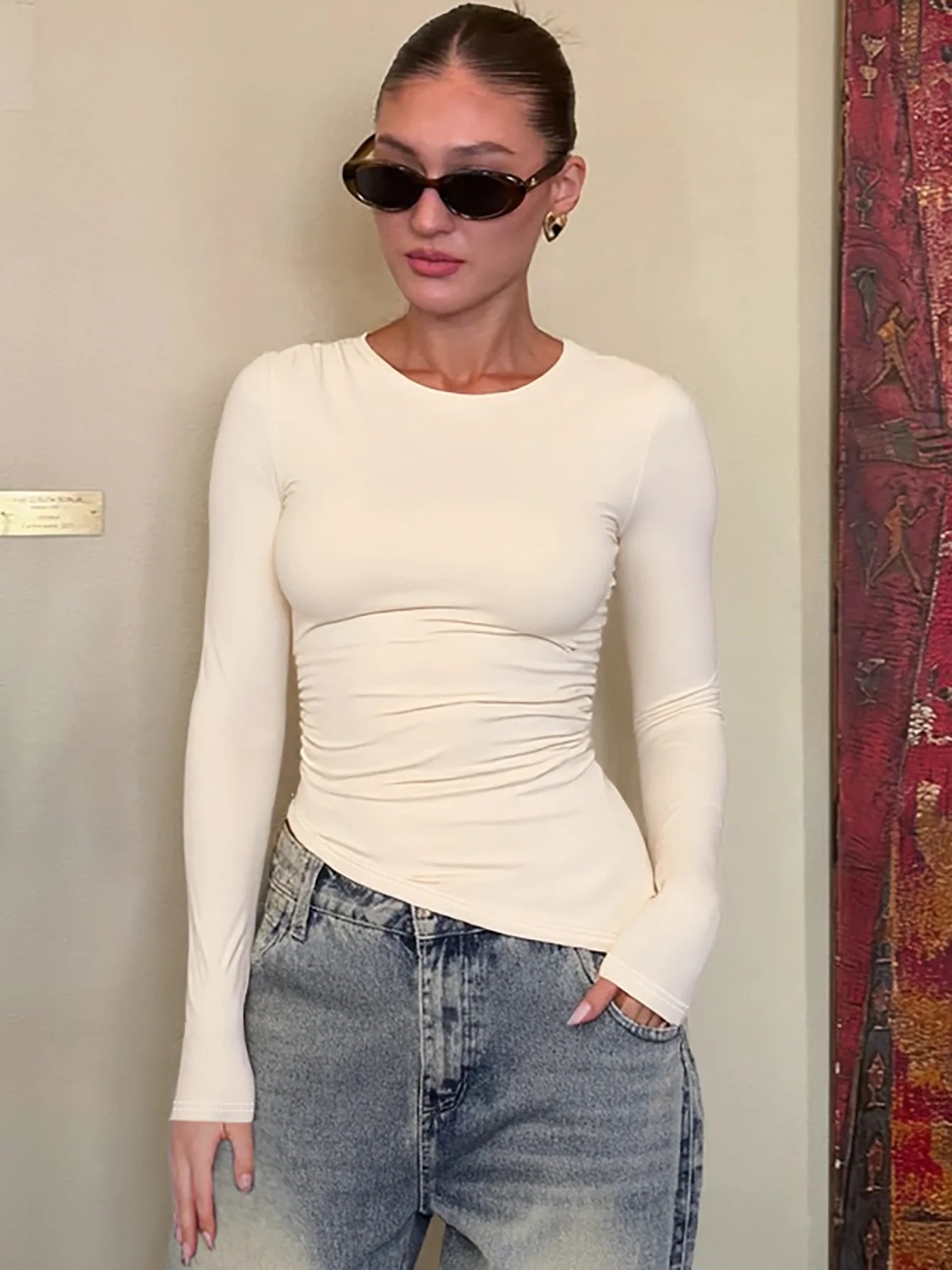 The Isolde Asymmetric Slim Top