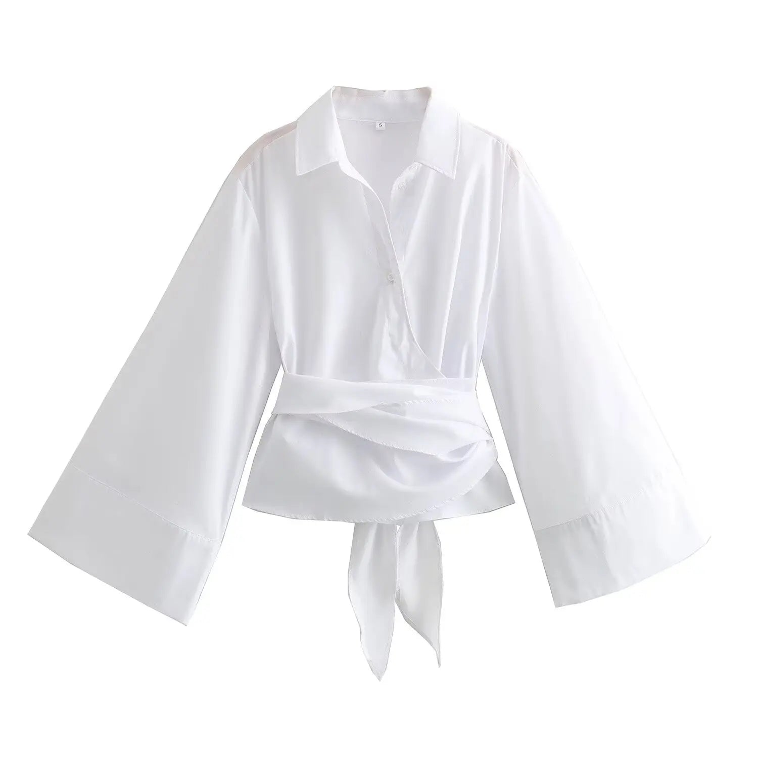 Liora Draped Wrap Blouse