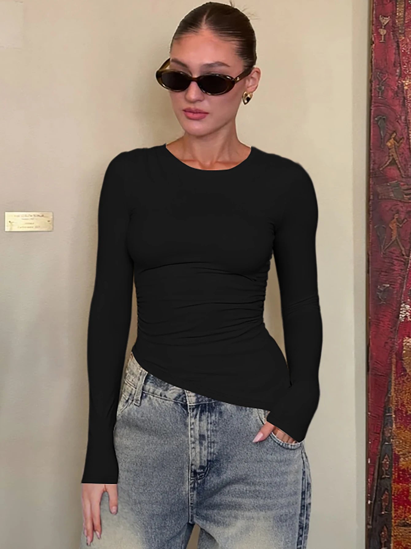 The Isolde Asymmetric Slim Top