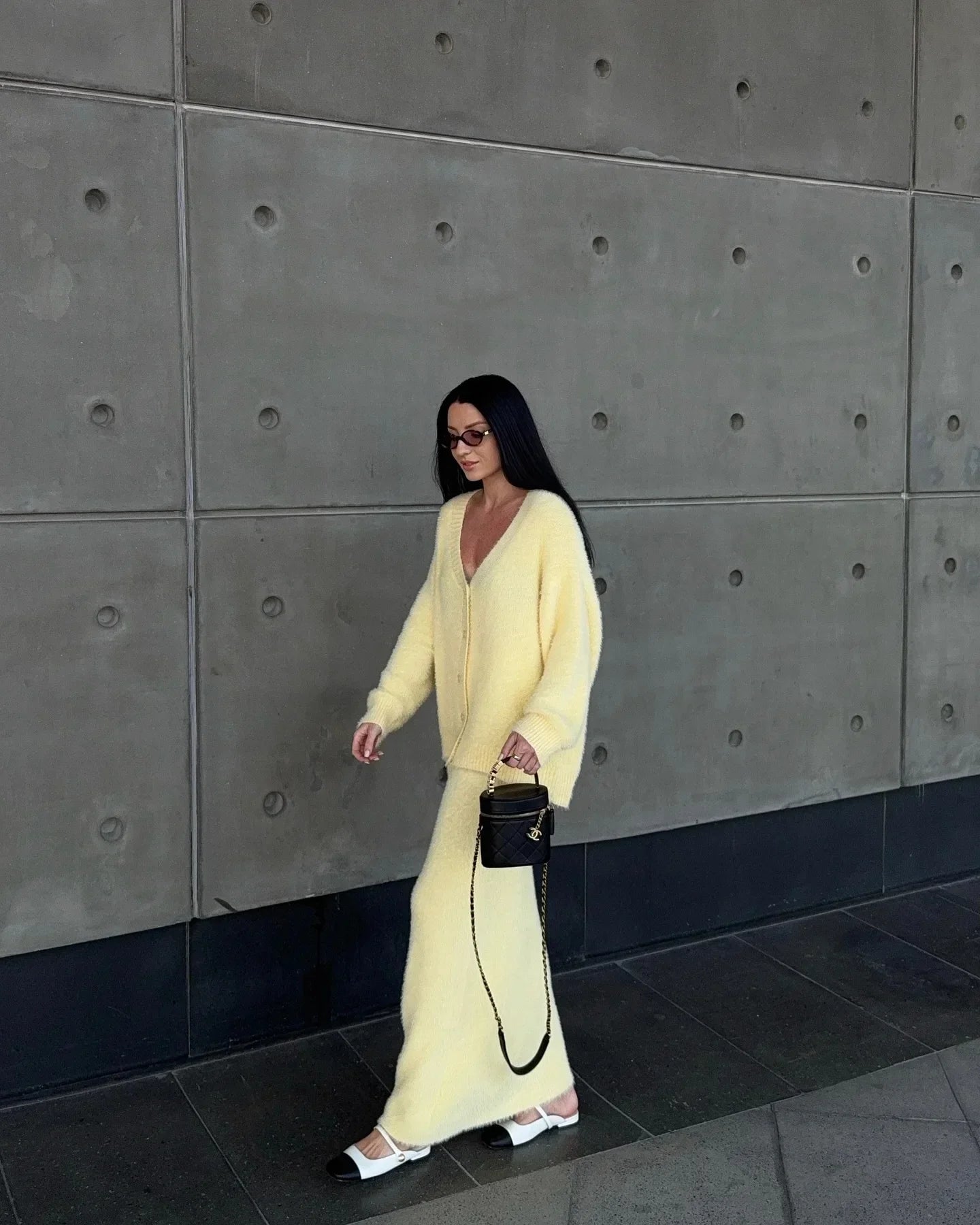 The Adrastine Set – Single-Breasted Knit Co-ord
