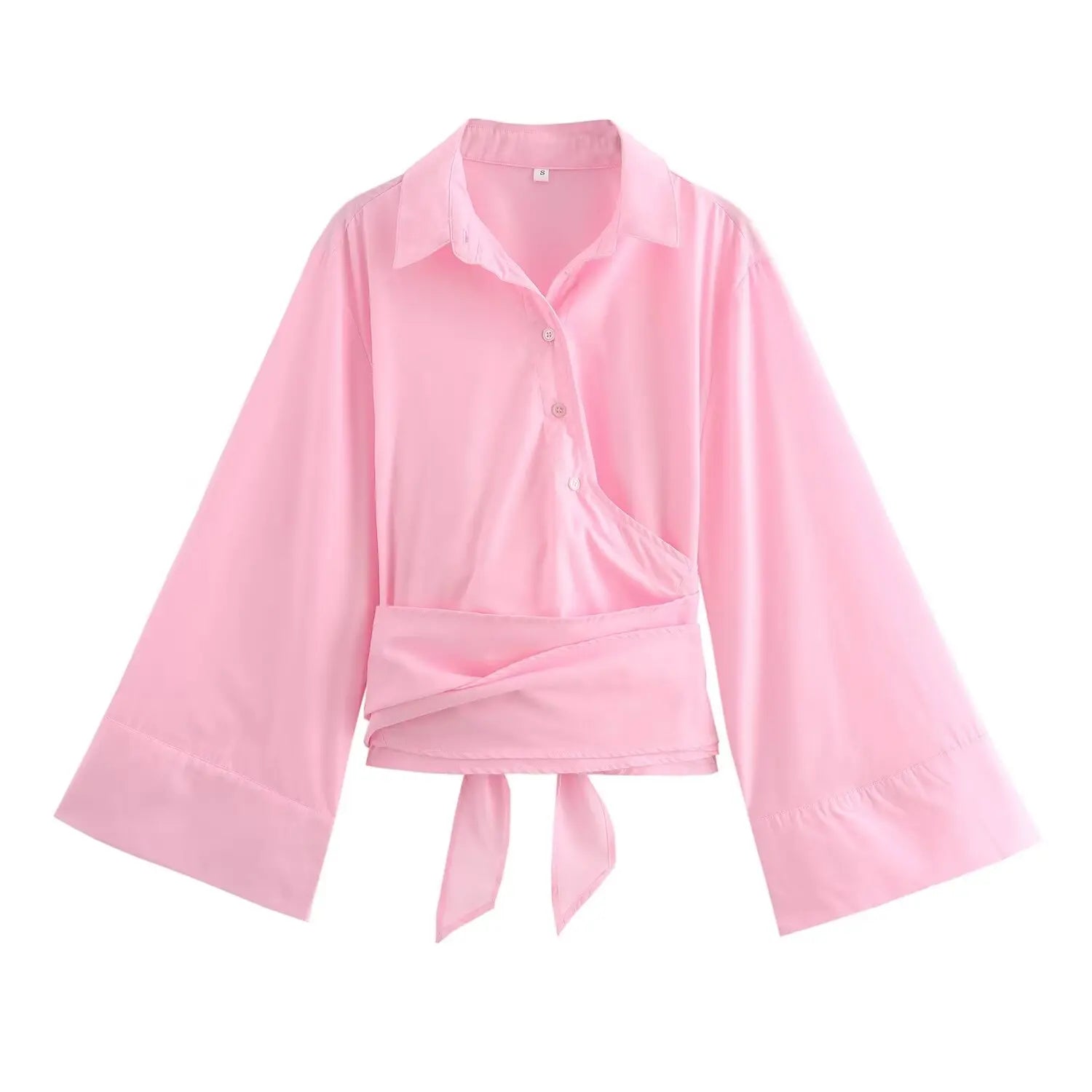 Liora Draped Wrap Blouse