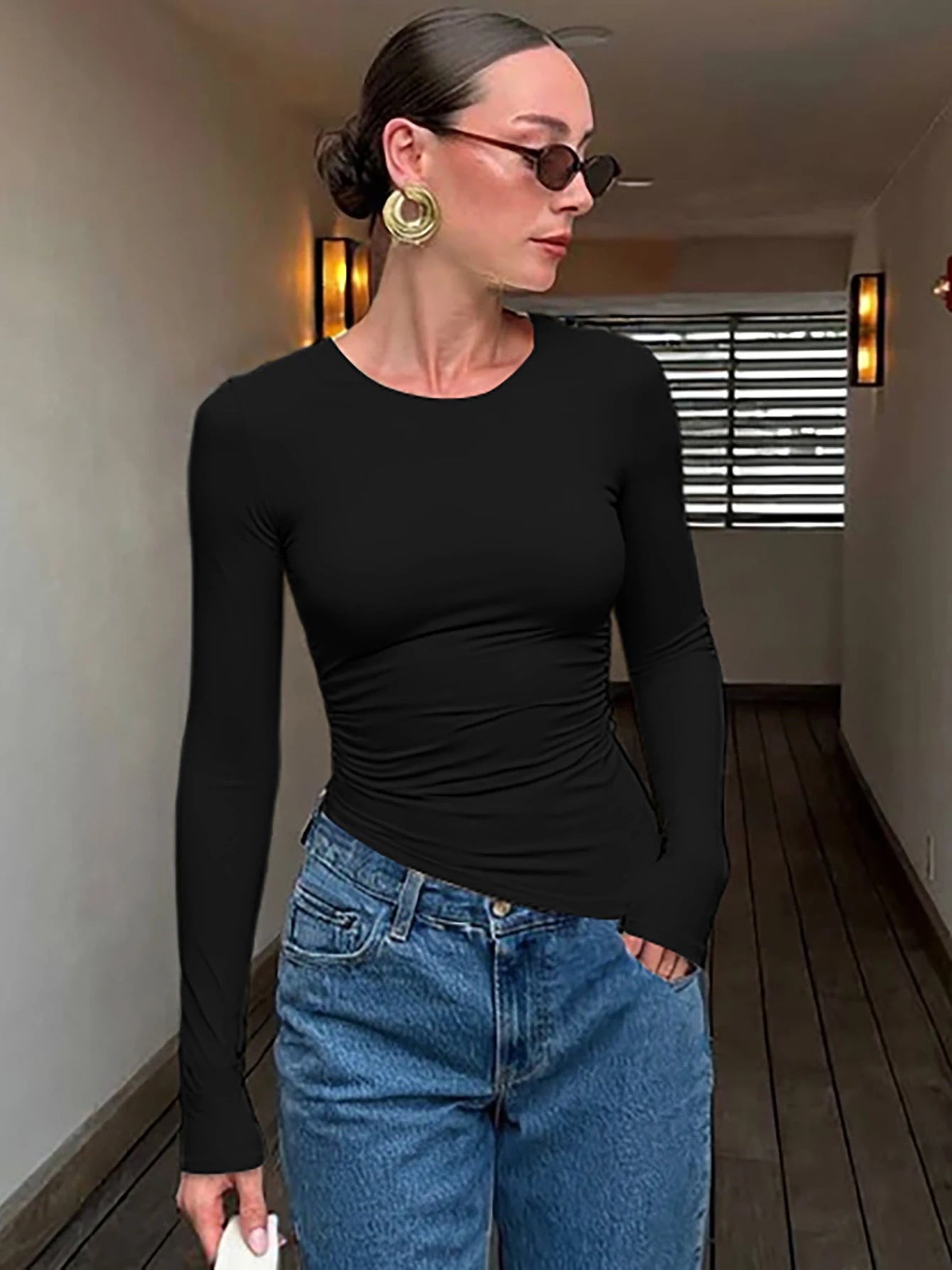 The Isolde Asymmetric Slim Top