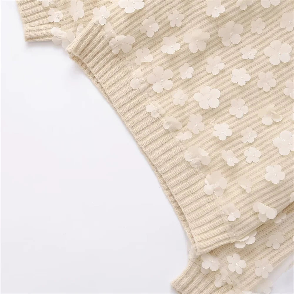 Floriane Petal Panel Sweater
