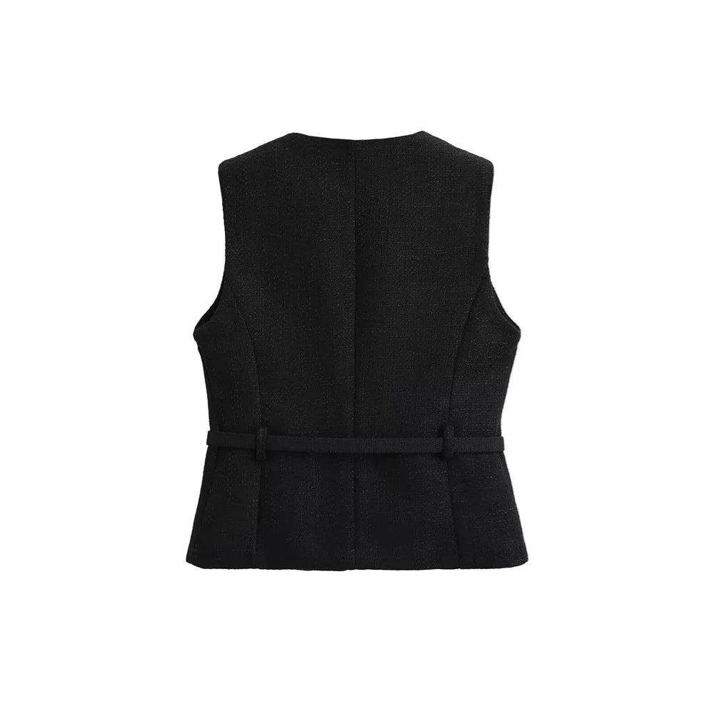 The Elara Minimalist Buckle Tank