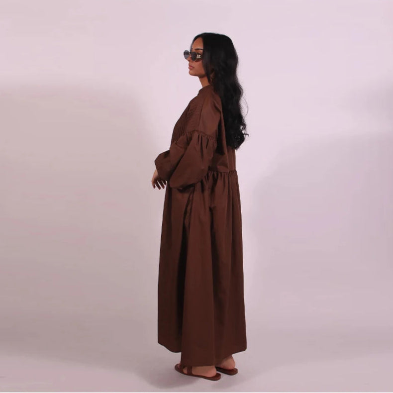 Mireille Casual Chic Lantern Sleeve Dress